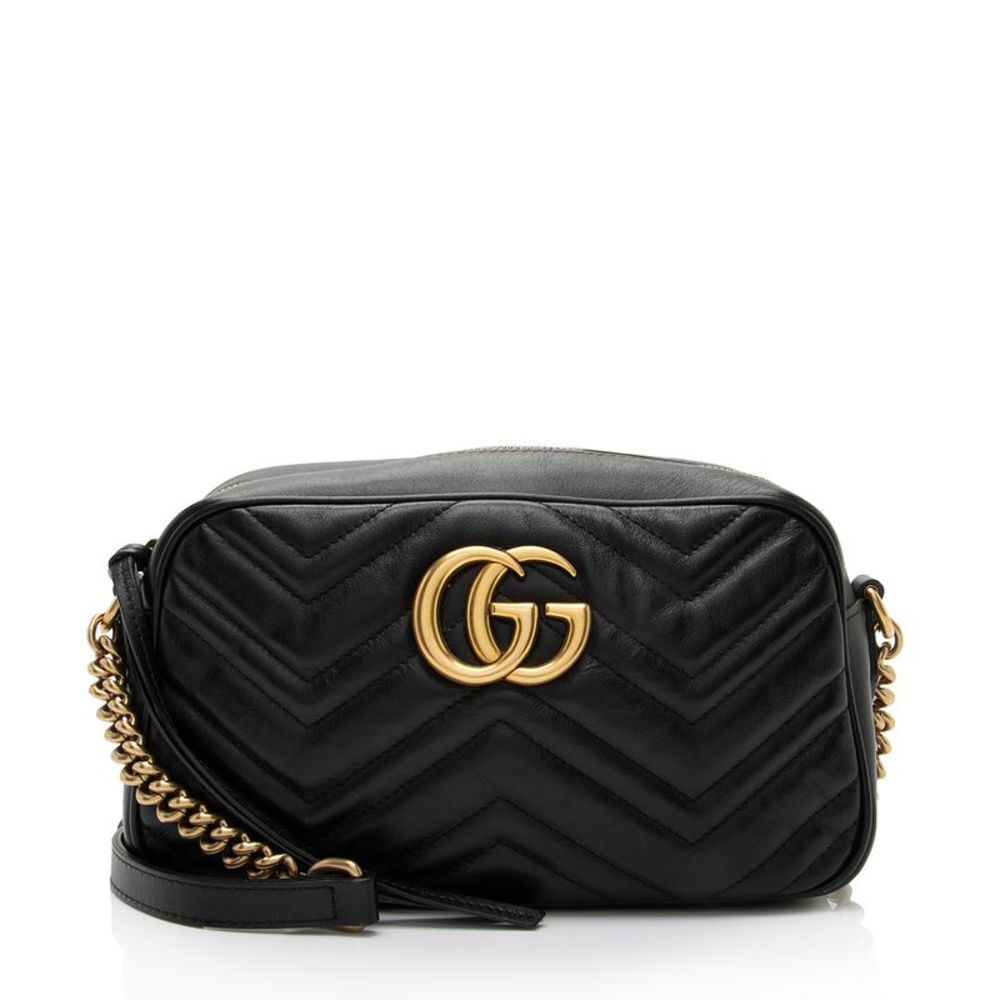 Gucci Matelasse Leather GG Marmont Small Shoulder Bag